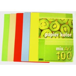 Papier XERO A4/100ark 80g KRESKA mix kolorów