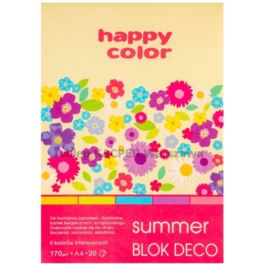 Blok deco techniczny A4/170g HAPPY COLOR summer