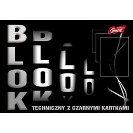 Blok techniczny A3 z czarnymi kartkami UNIPAP