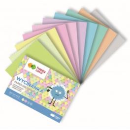 Papier kolorowy wycinanka A4/10 HAPPY COLOR pastel