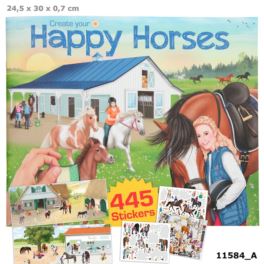 Zestaw kreatywny z naklejkami HAPPY HORSES konie